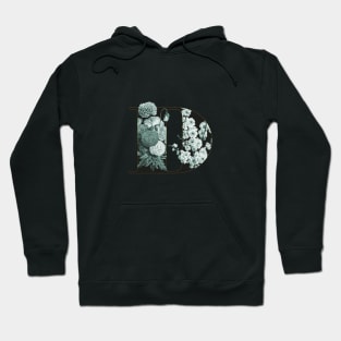 Flower Alphabet D Hoodie